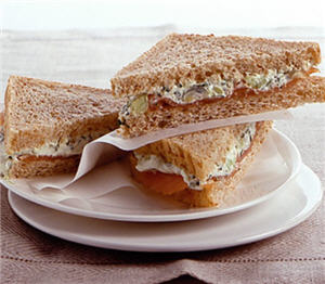 High tea sandwich zalm