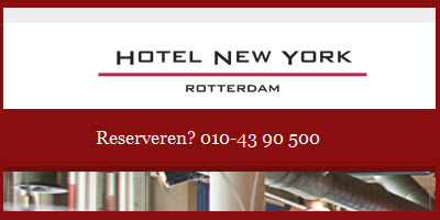 Hotel New York in Rotterdam biedt ook high tea voor 1